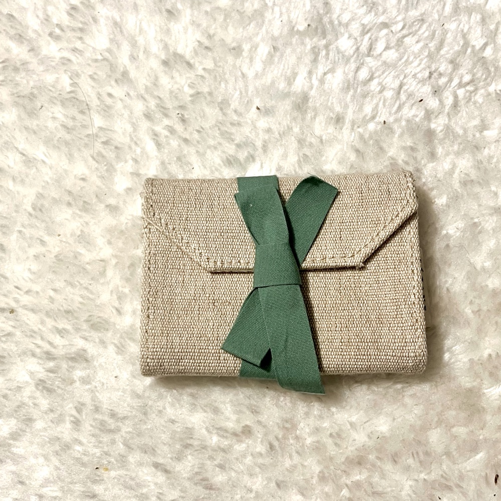 New Sezane canvas card holder / coin purse/ wallet